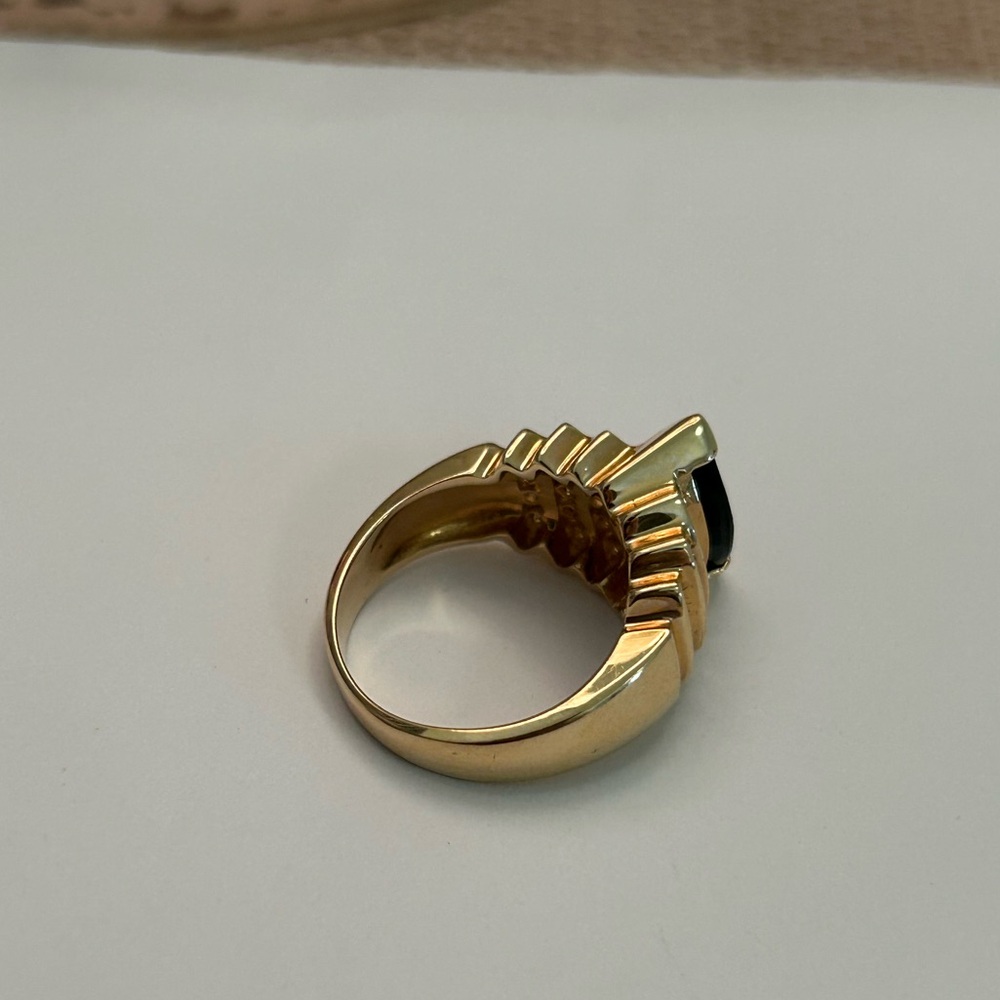 14K VINTAGE DIAMOND COCKTAIL RING - Picture 3 of 5